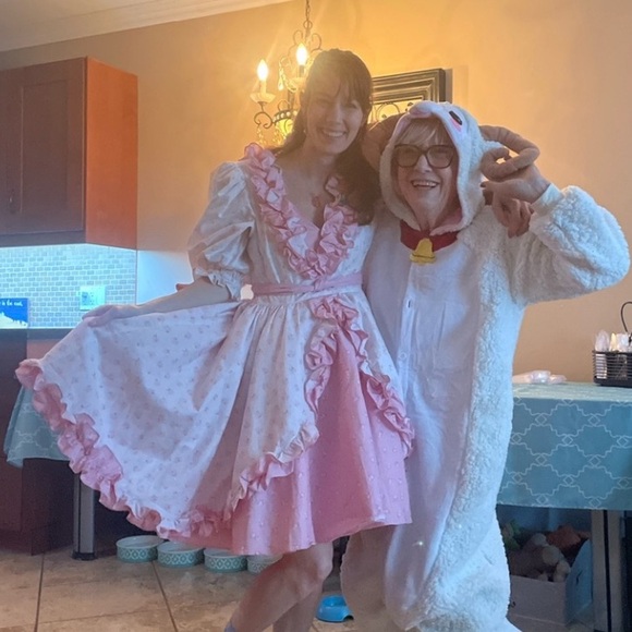 SELKIE Dress Pink & White Ruffles The Marie - Picture 9 of 17